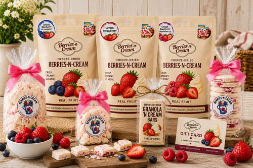Berries n Cream freeze dried products
