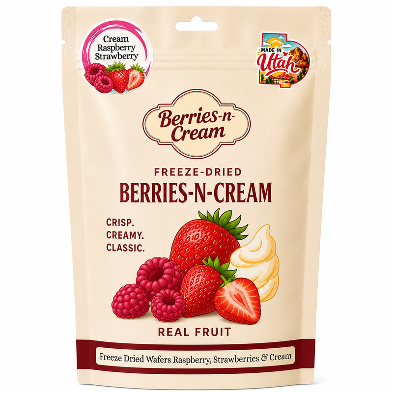 Freeze Dried Raspberry, Strawberry and Cream