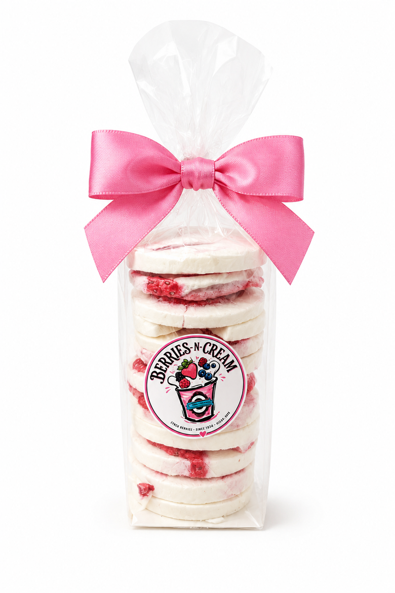 Freeze-Dried Strawberries & Cream Wafer Stack