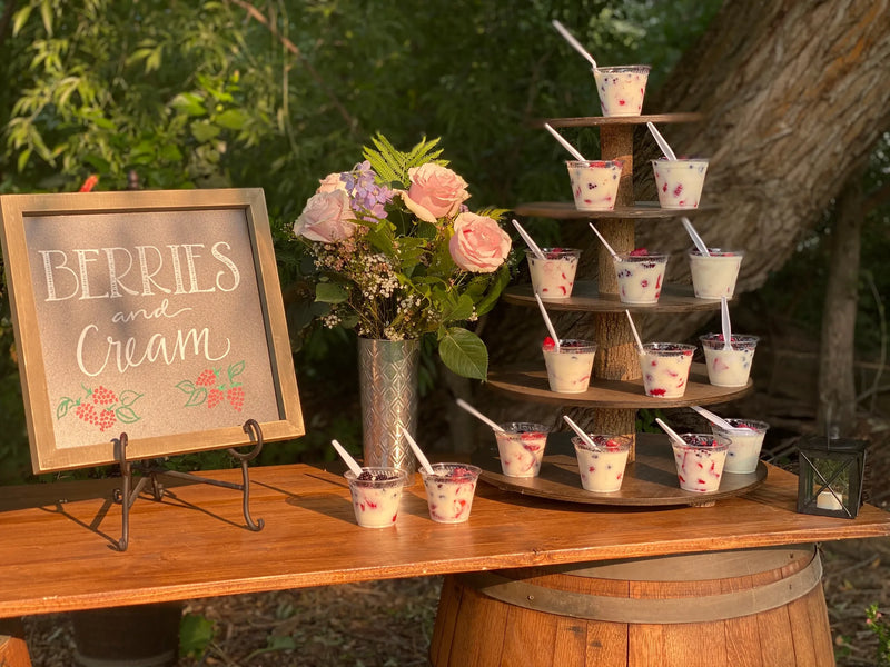 Berries n Cream catering event